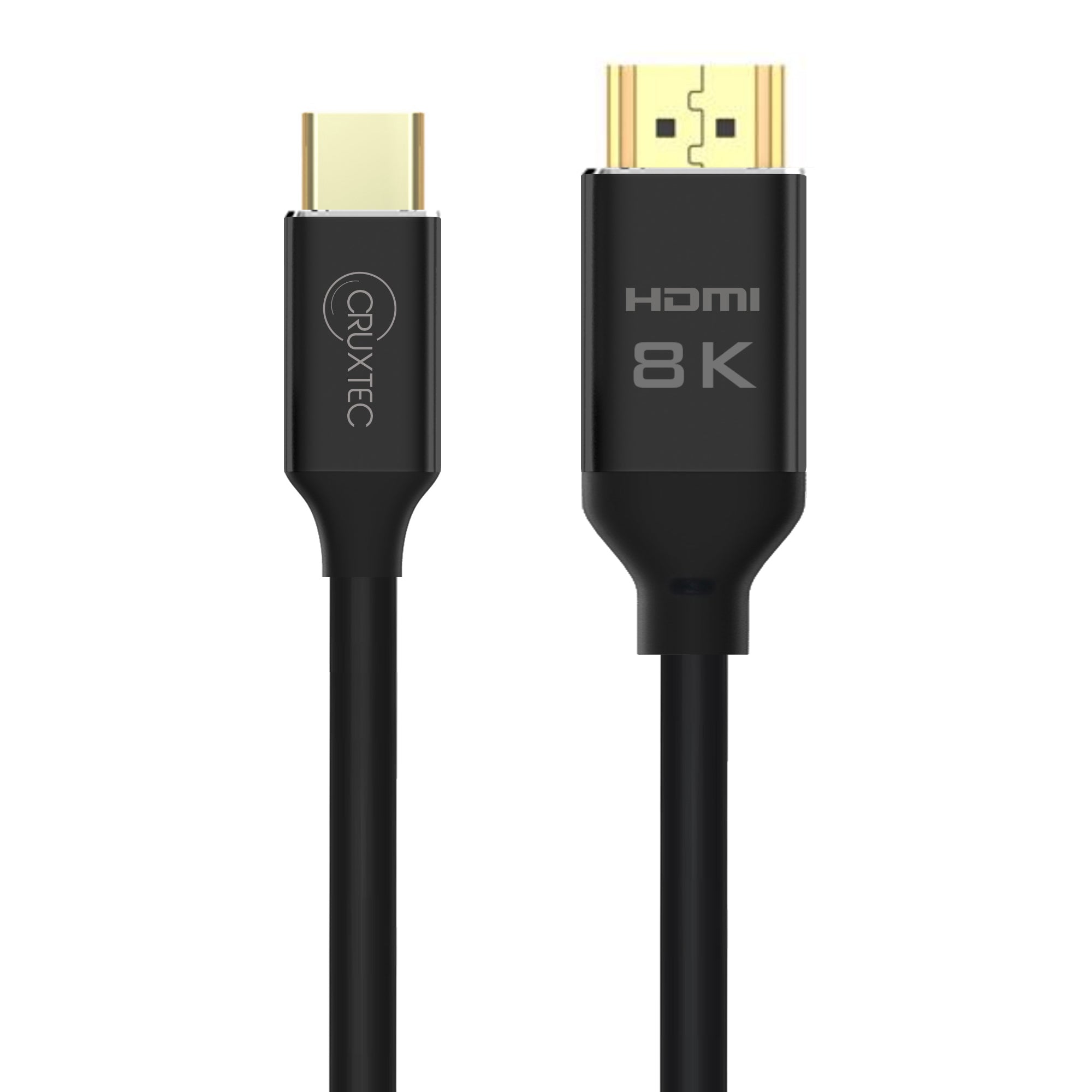 Cruxtec USB-C to HDMI Cable 8K@60Hz / 4K@120Hz (Black 2m) image