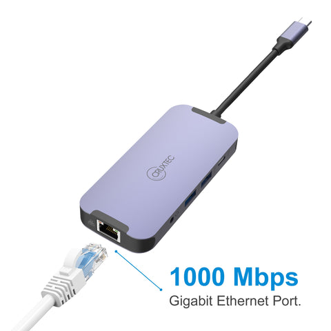 Cruxtec USB-C to DisplayPort Cable 4K@60Hz (Silver Grey 15cm) image