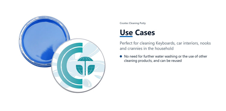Cruxtec Cleaning Putty use cases detail image with verified product information