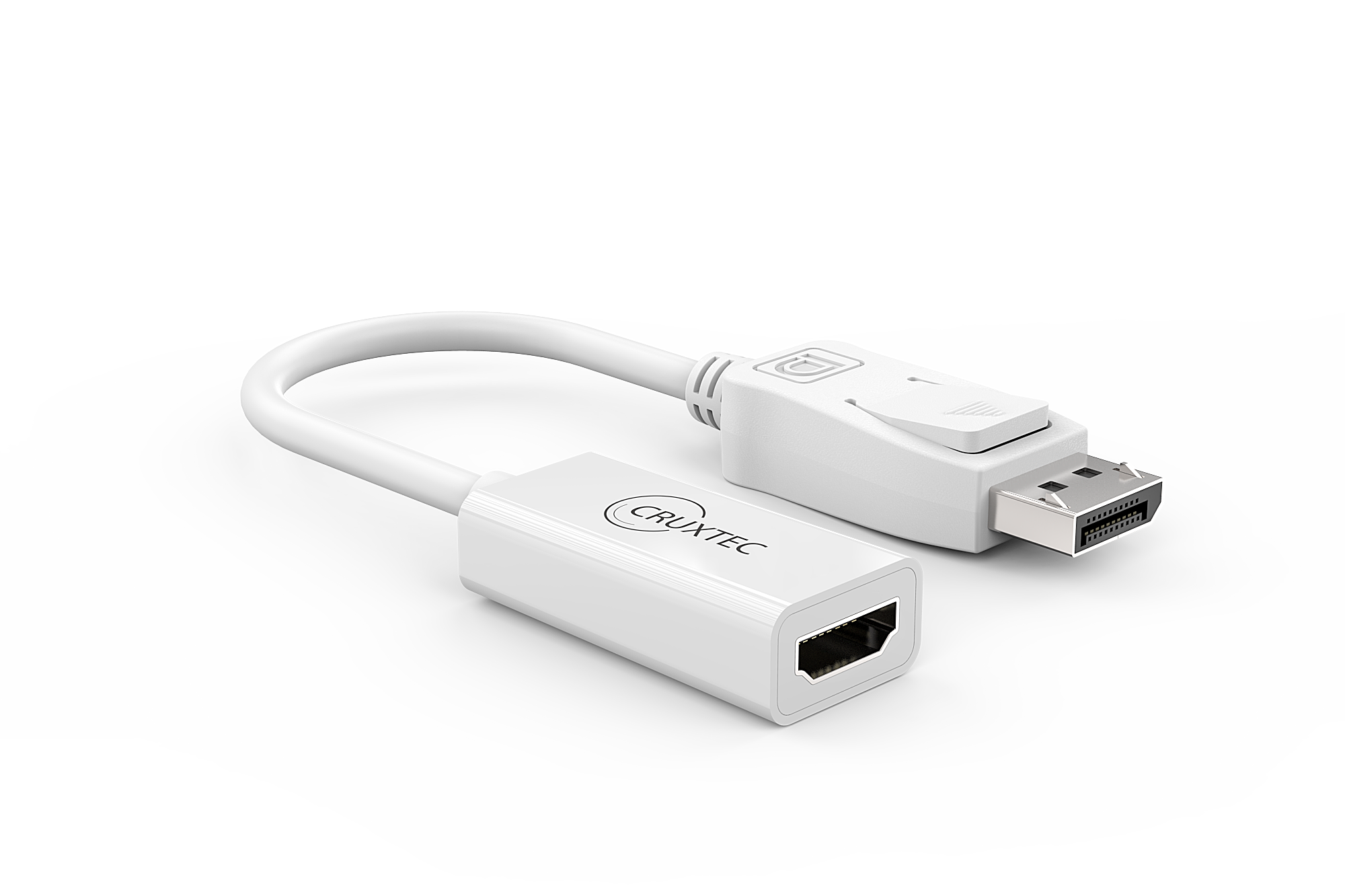 Cruxtec DisplayPort Male to HDMI Female FHD Cable Adapter (15cm) image
