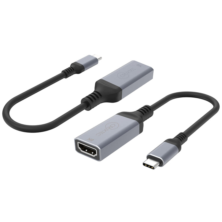 Cruxtec USB-C to HDMI Adapter 8K@60Hz / 4K@120Hz (Space Grey 15cm) image