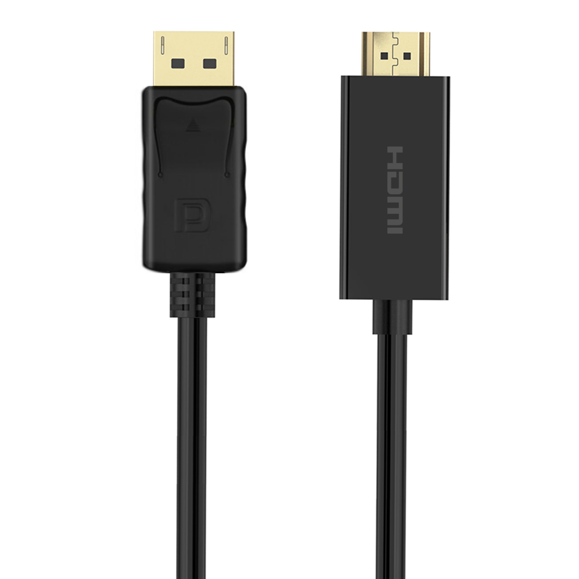 Cruxtec DisplayPort Male to HDMI Male FHD Cable (Black 2m) image