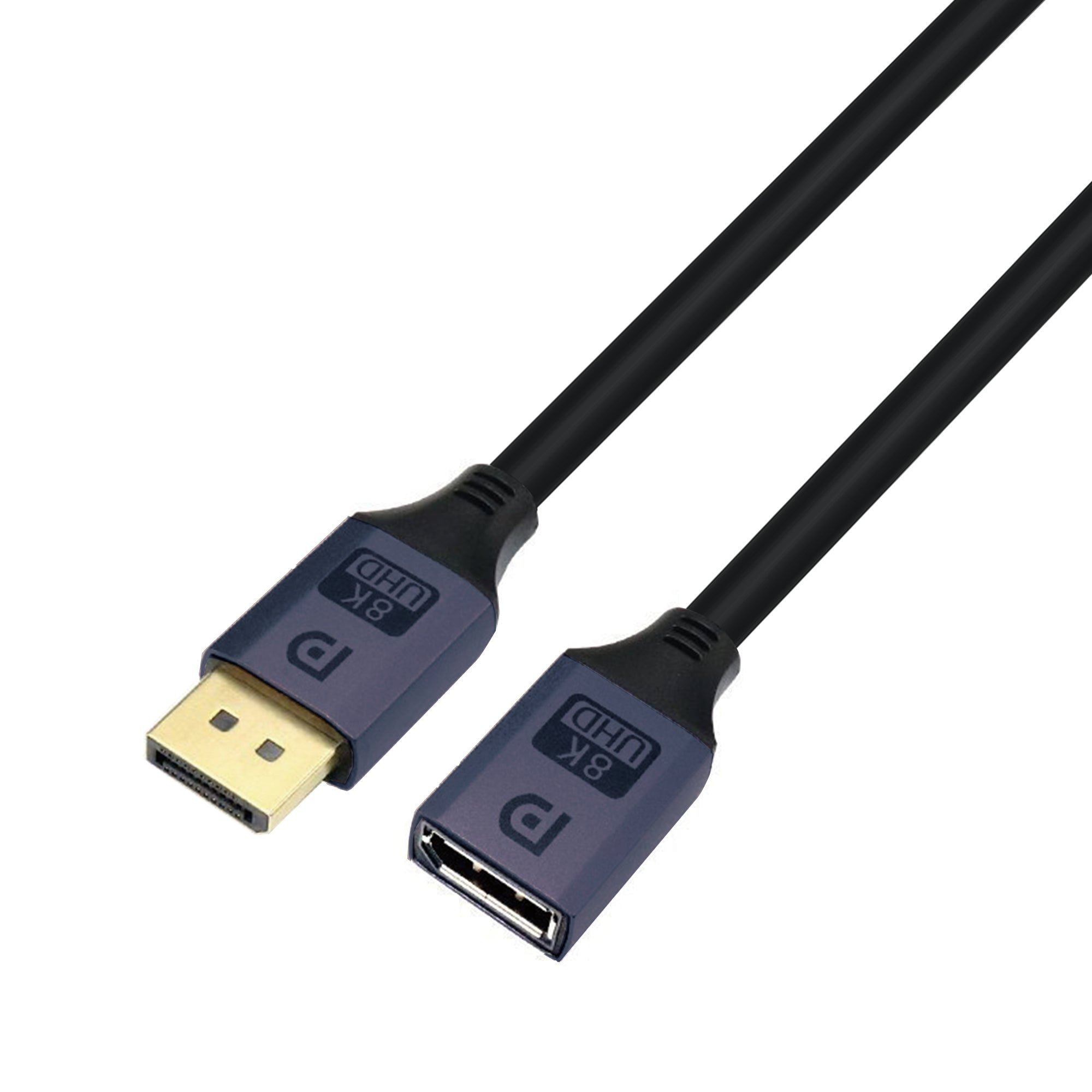 Cruxtec DisplayPort 1.4 Male to Female Extension Cable 8K@60Hz / 4K@120Hz (Black 50cm) image