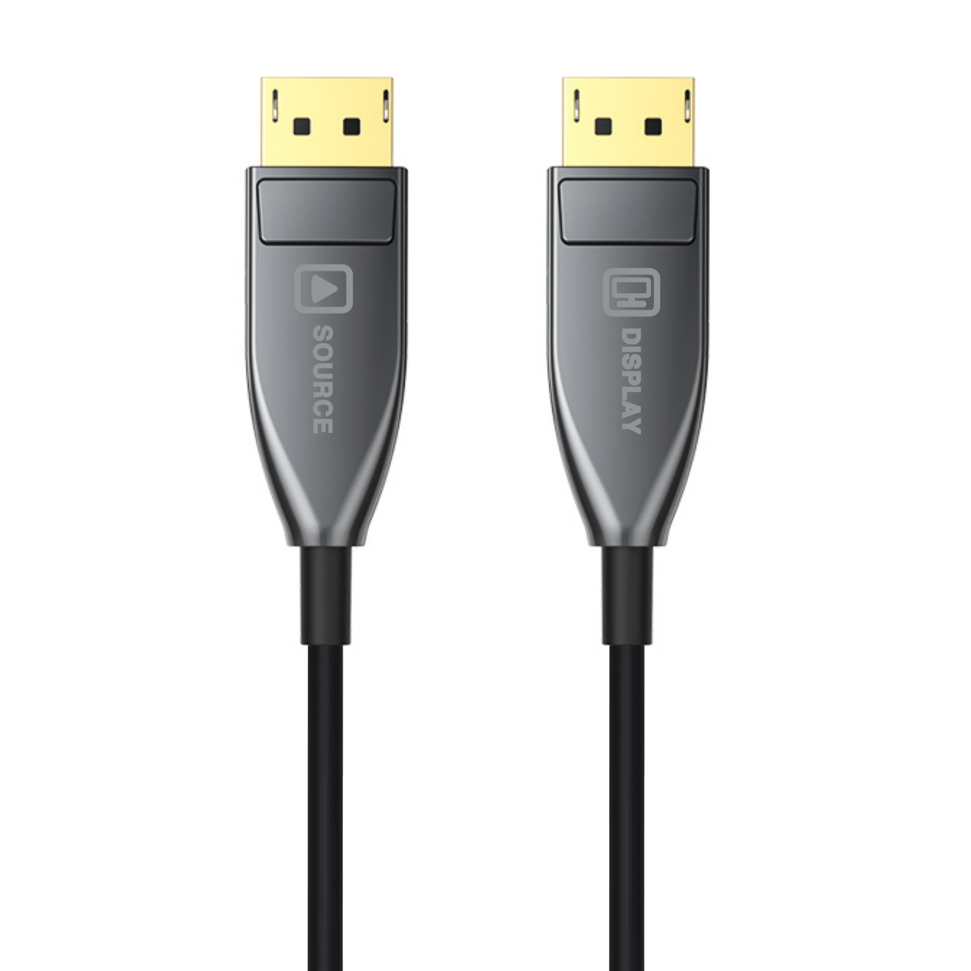Cruxtec DisplayPort 1.4 Active Optical Fiber Cable 32.4Gbps 8K@60Hz / 4K@120Hz (Black 10m) image