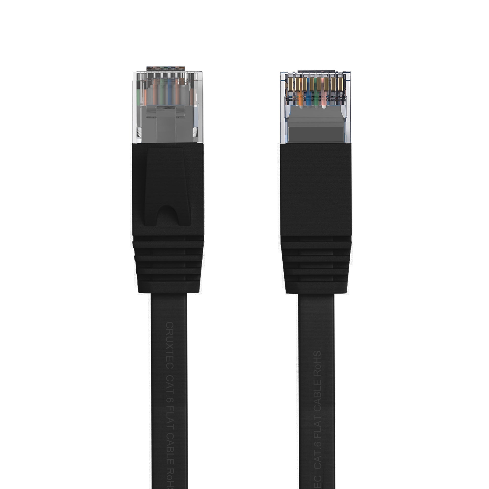 Cruxtec CAT6 UTP 10GbE Flat Ethernet Cable (Black 5m) image