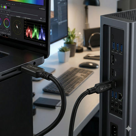 Cruxtec USB-C Full-Feature Cable ( 240W, 20Gpbs, ) 4K@60Hz (2m) image