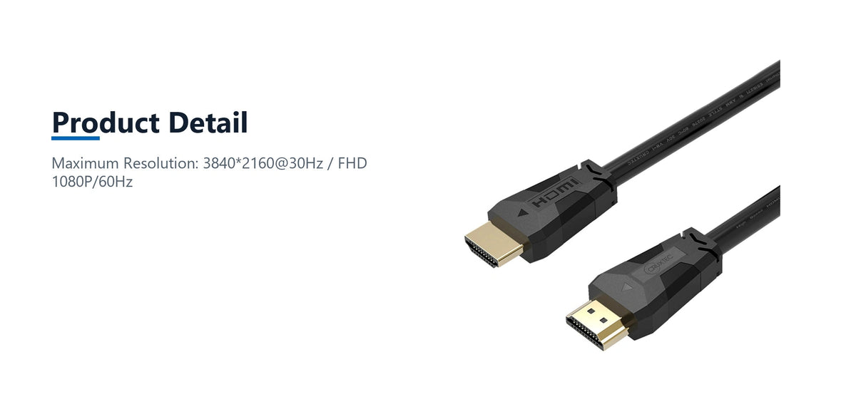 Cruxtec High-Speed HDMI Cable 4K@30Hz (Black 15m) product detail detail image with verified product information