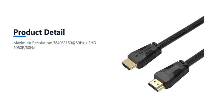 Cruxtec High-Speed HDMI Cable 4K@30Hz (Black 15m) product detail detail image with verified product information