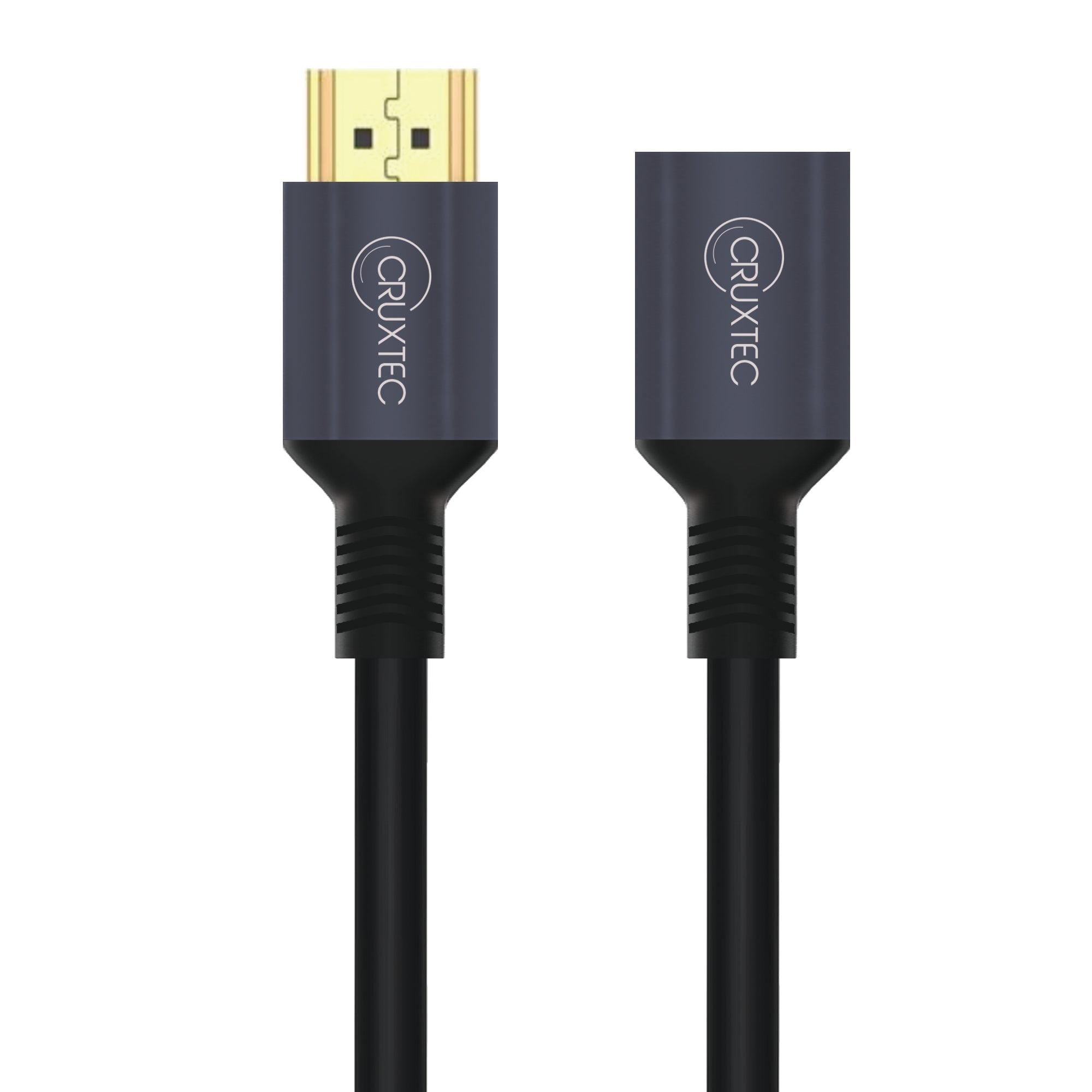 Cruxtec HDMI Male to Female Extension Cable 8K@60Hz / 4K@120Hz (Black 50cm) image