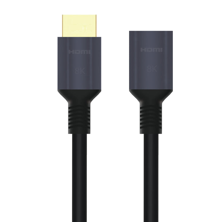 Cruxtec HDMI Male to Female Extension Cable 8K@60Hz / 4K@120Hz (Black 1m) image