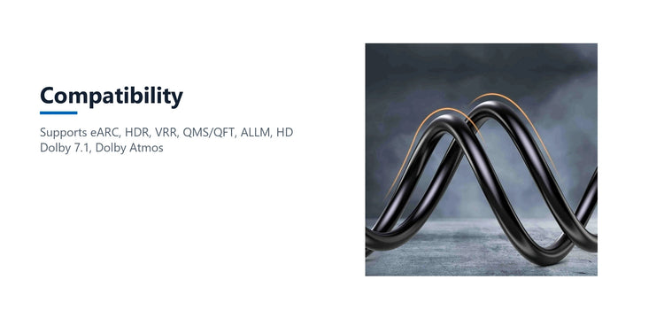 Cruxtec Ultra High-Speed Active Optical Fiber HDMI Cable 48Gbps 8K@60Hz / 4K@120Hz (Black&silvery 30m) compatibility detail image with verified product information