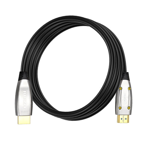 Cruxtec Ultra High-Speed Active Optical Fiber HDMI Cable 48Gbps 8K@60Hz / 4K@120Hz (Black&silvery 15m) image