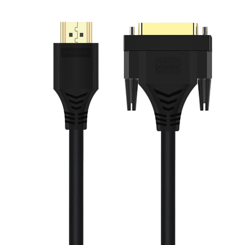 Cruxtec HDMI to DVI-D Cable 4K@30Hz (Black 2m) image