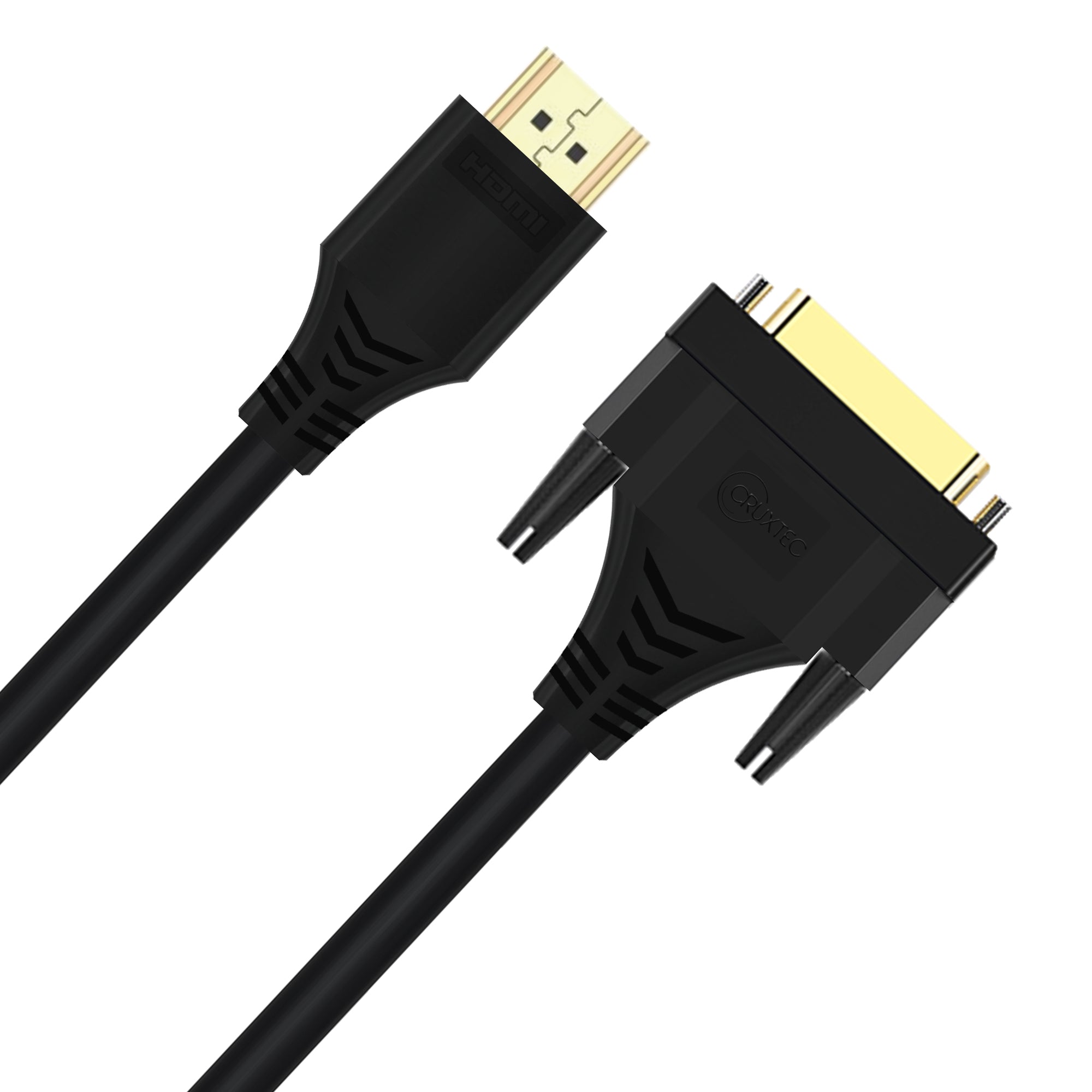 Cruxtec HDMI to DVI-D Cable 4K@30Hz (Black 2m) image