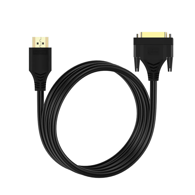 Cruxtec HDMI to DVI-D Cable 4K@30Hz (Black 2m) image
