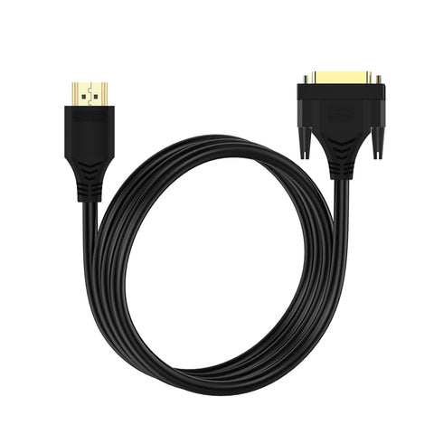 Cruxtec HDMI to DVI-D Cable 4K@30Hz (Black 2m) image
