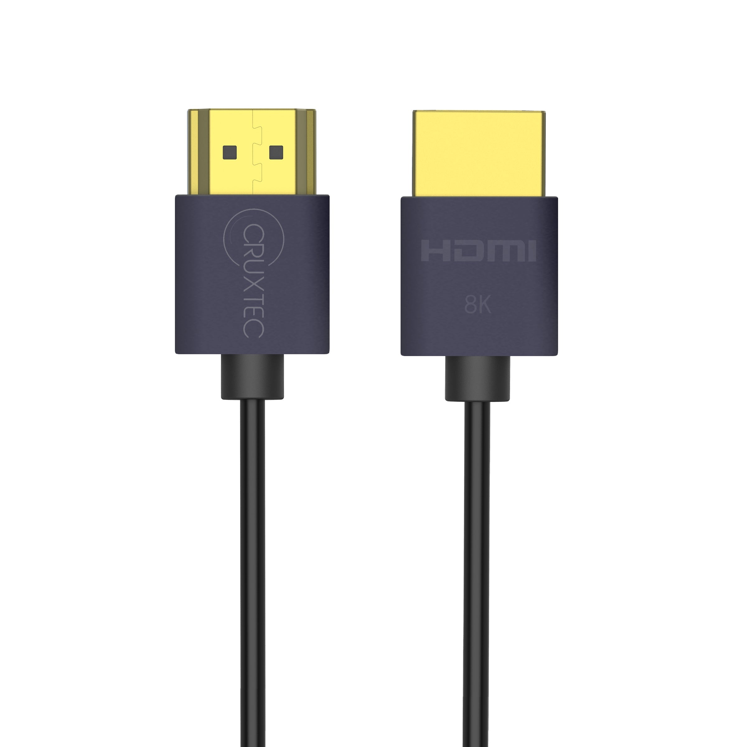 Cruxtec Ultra-Thin HDMI Cable 8K@60Hz / 4K@120Hz (Black 1m) image
