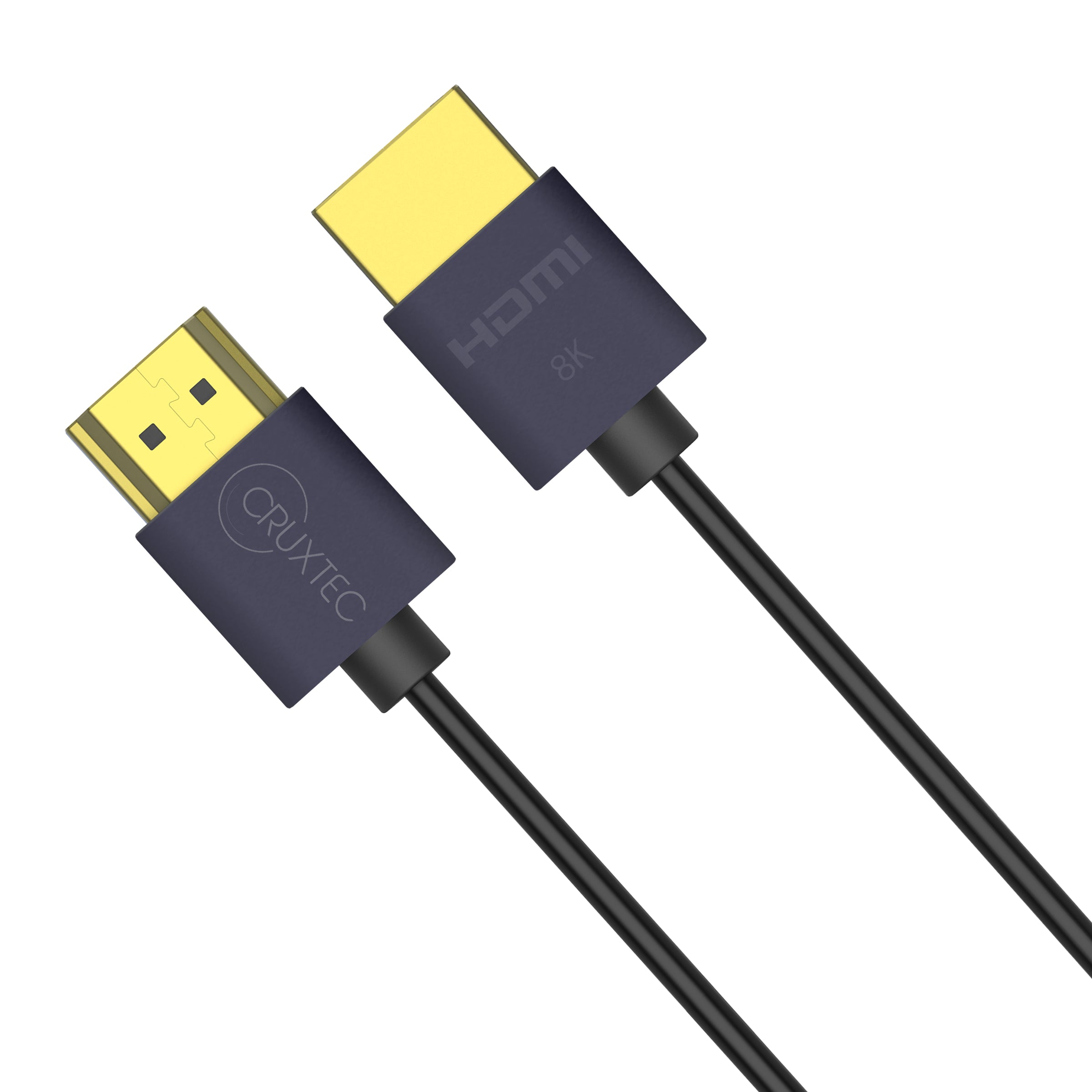Cruxtec Ultra-Thin HDMI Cable 8K@60Hz / 4K@120Hz (Black 1m) image