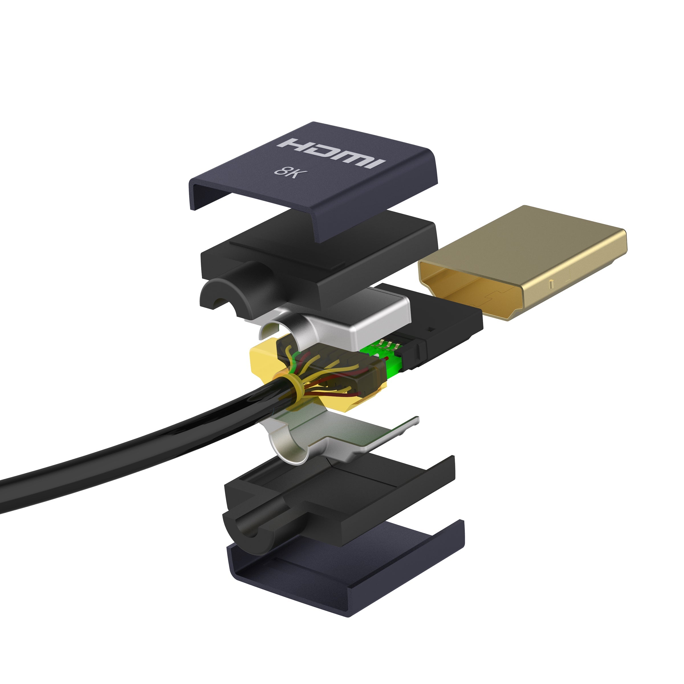 Cruxtec Ultra-Thin HDMI Cable 8K@60Hz / 4K@120Hz (Black 50cm) image