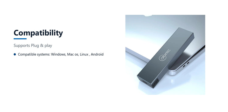Cruxtec NVMe & NGFF Dual Protocol M.2 SSD to USB-C Enclosure 10Gbps compatibility detail image with verified product information