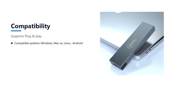 Cruxtec NGFF M.2 SSD to USB-C Enclosure 5Gbps compatibility detail image with verified product information