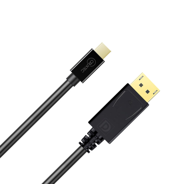 Cruxtec Mini DisplayPort to DisplayPort Cable 8K@60Hz / 4K@120Hz (Black 2m) image