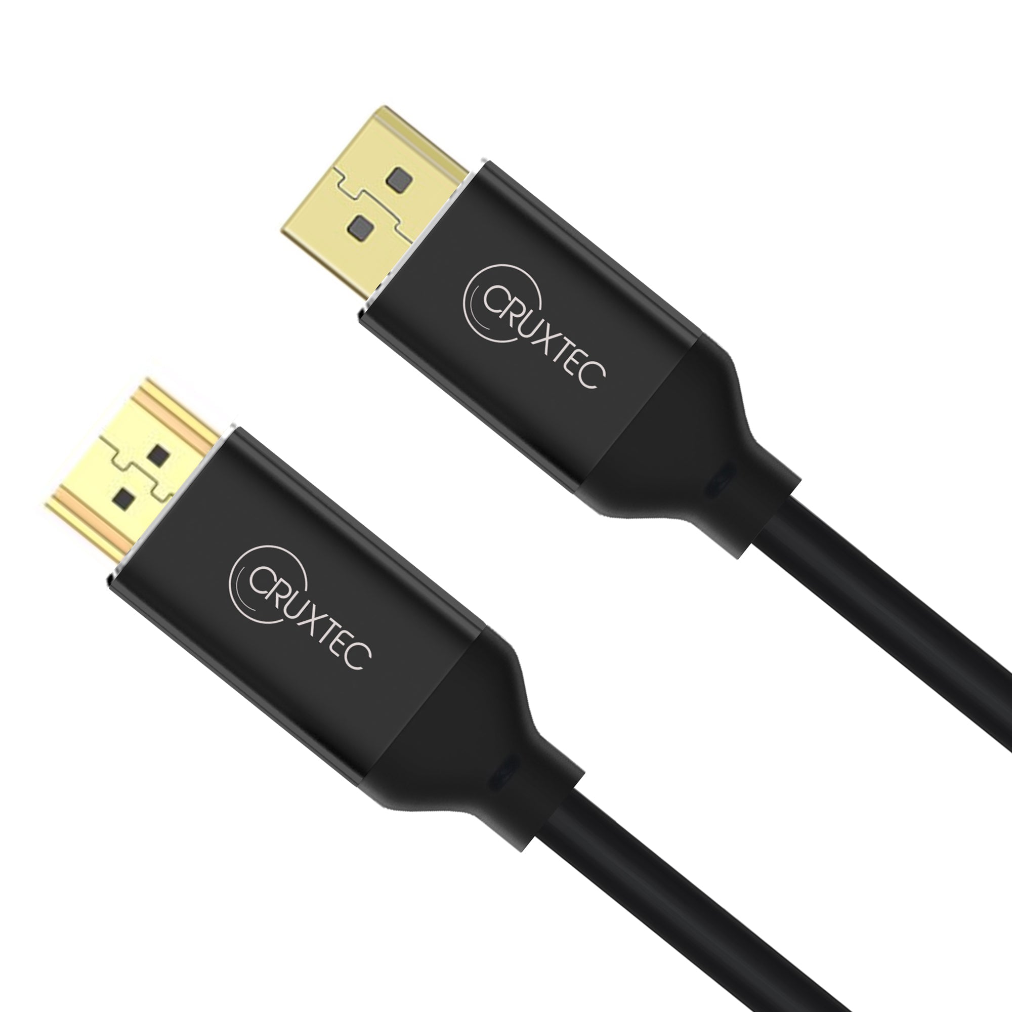Cruxtec DisplayPort to HDMI Cable 8K@60Hz / 4K@120Hz (Black 2m) image