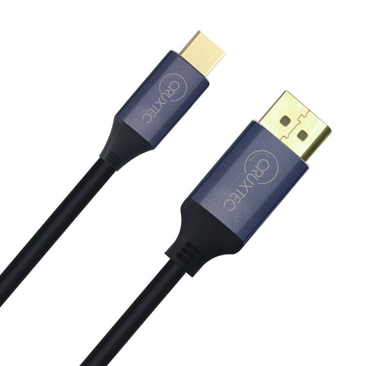 Cruxtec Mini DisplayPort Male to DisplayPort Male Reversible Cable - 4K@60Hz (Black 2m) image