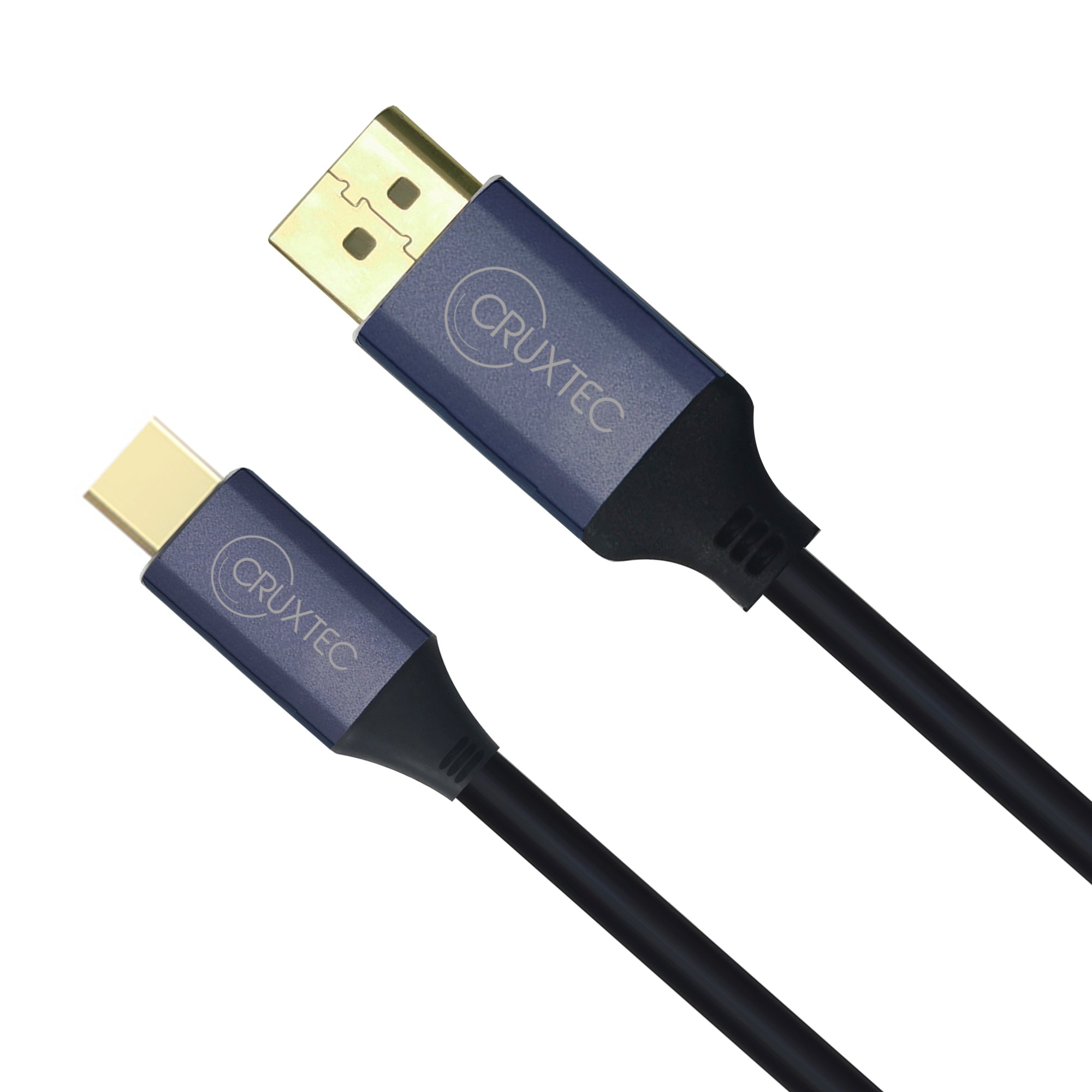 Cruxtec Mini DisplayPort Male to DisplayPort Male Reversible Cable - 4K@60Hz (Black 2m) image
