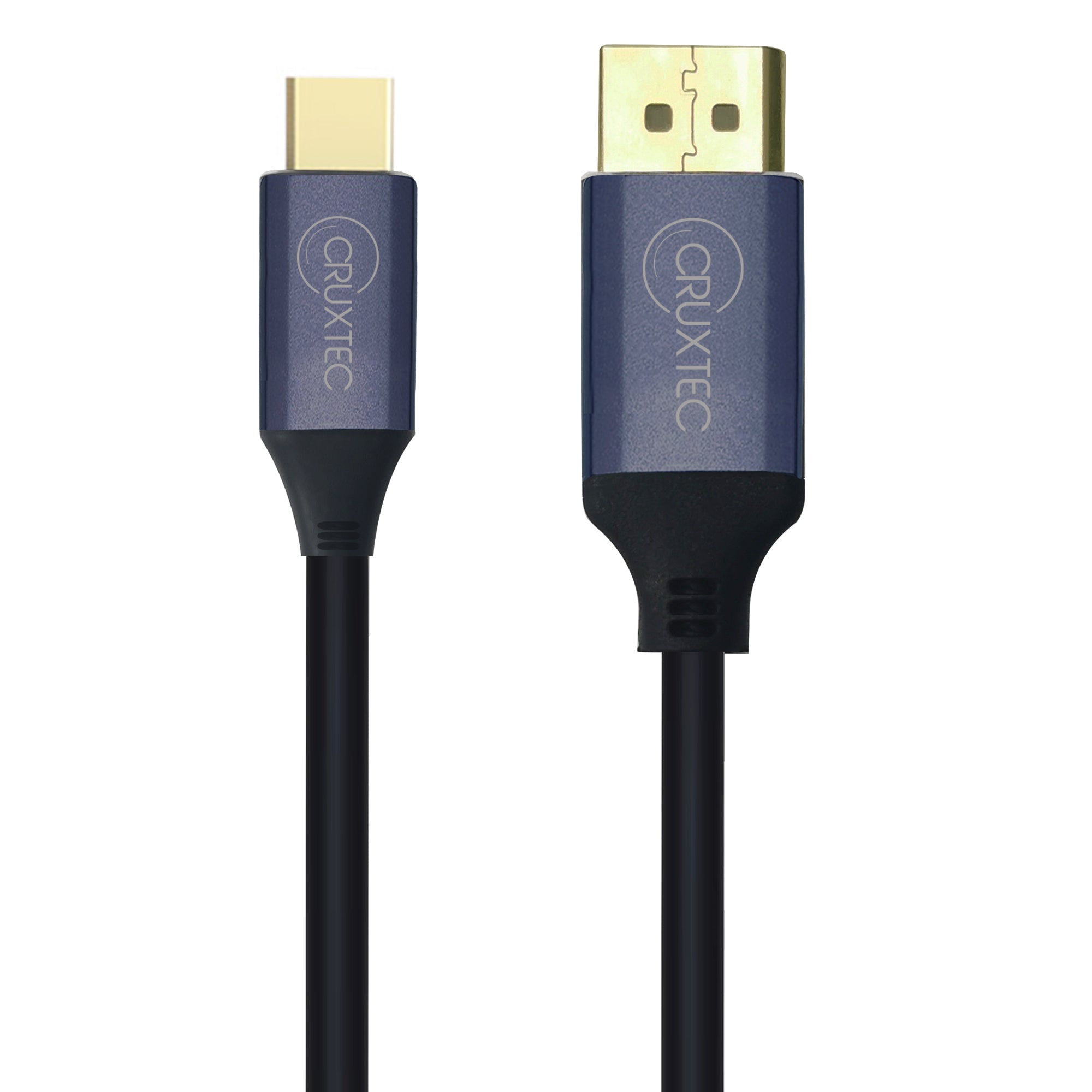 Cruxtec Mini DisplayPort Male to DisplayPort Male Reversible Cable - 4K@60Hz (Black 2m) image
