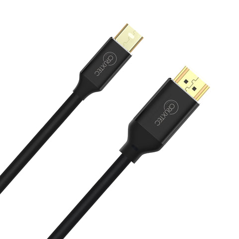 Cruxtec Mini DisplayPort Male to HDMI Male Cable - 4K@30Hz (Black 2m) image