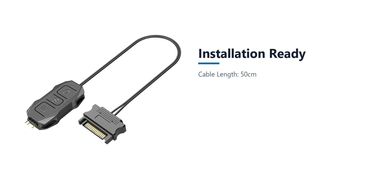 Cruxtec 5V ARGB Controller with Remote installation ready detail image with verified product information