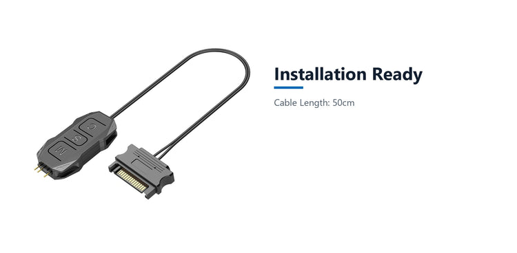 Cruxtec 5V ARGB Controller with Remote installation ready detail image with verified product information
