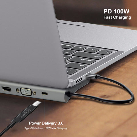 Cruxtec USB-C to HDMI Cable 4K@30Hz (Space Grey 15cm) image
