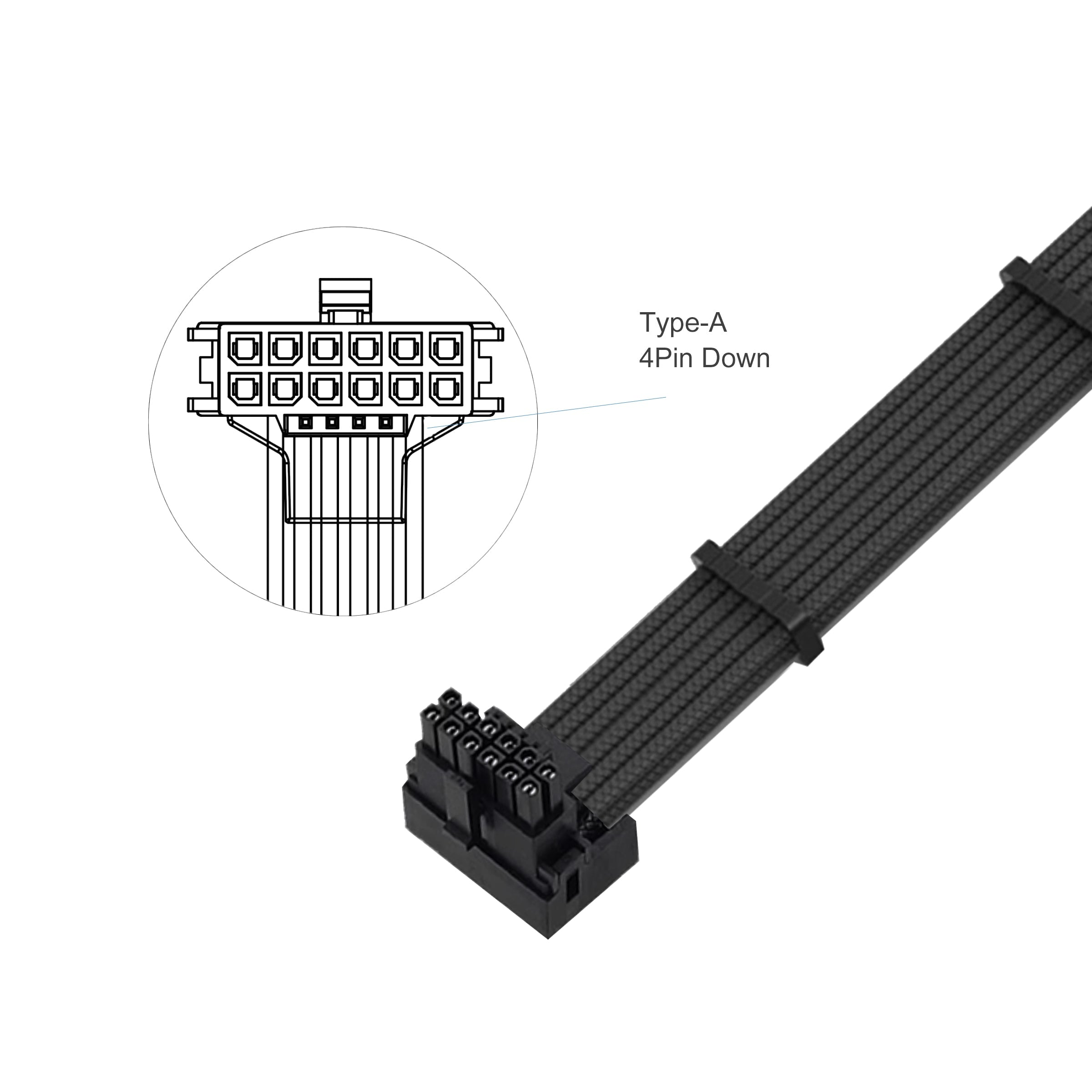 Cruxtec 600W PCIe 5.0 GPU Power Extension Cable Type A image