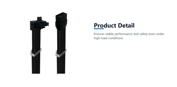 Cruxtec 600W PCIe 5.0 GPU Power Extension Cable Type B product detail detail image with verified product information