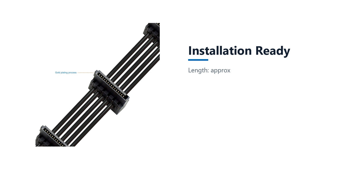 Cruxtec SATA Power Splitter Cable 15pin Male to 5 x 15pin Female 90° (40cm) installation ready detail image with verified product information