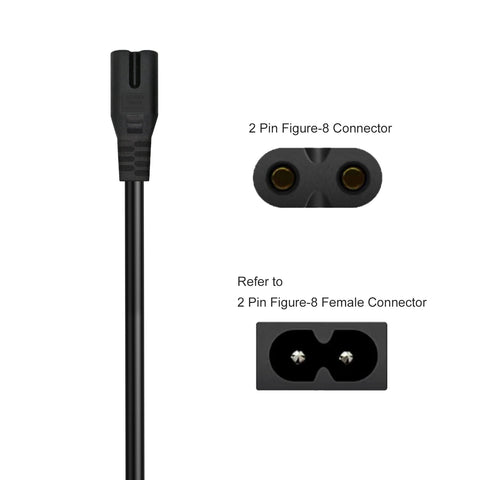 Cruxtec 2 Pin AU Male to Female IEC-C7 Power Cable (2m) image
