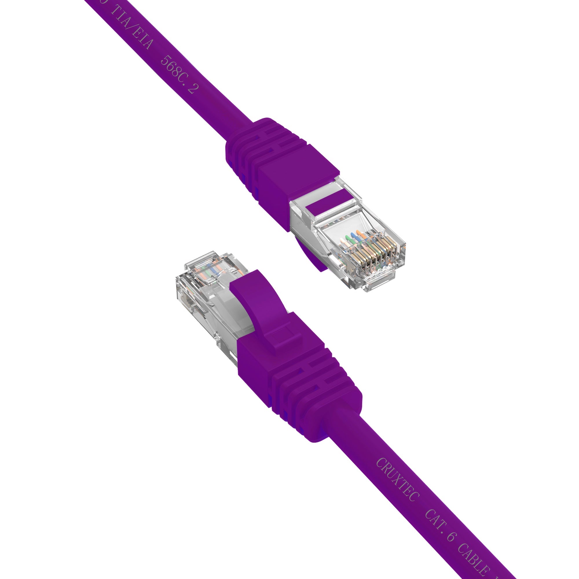 Cruxtec CAT6 UTP 10GbE Ethernet Cable (Purple 15m) image