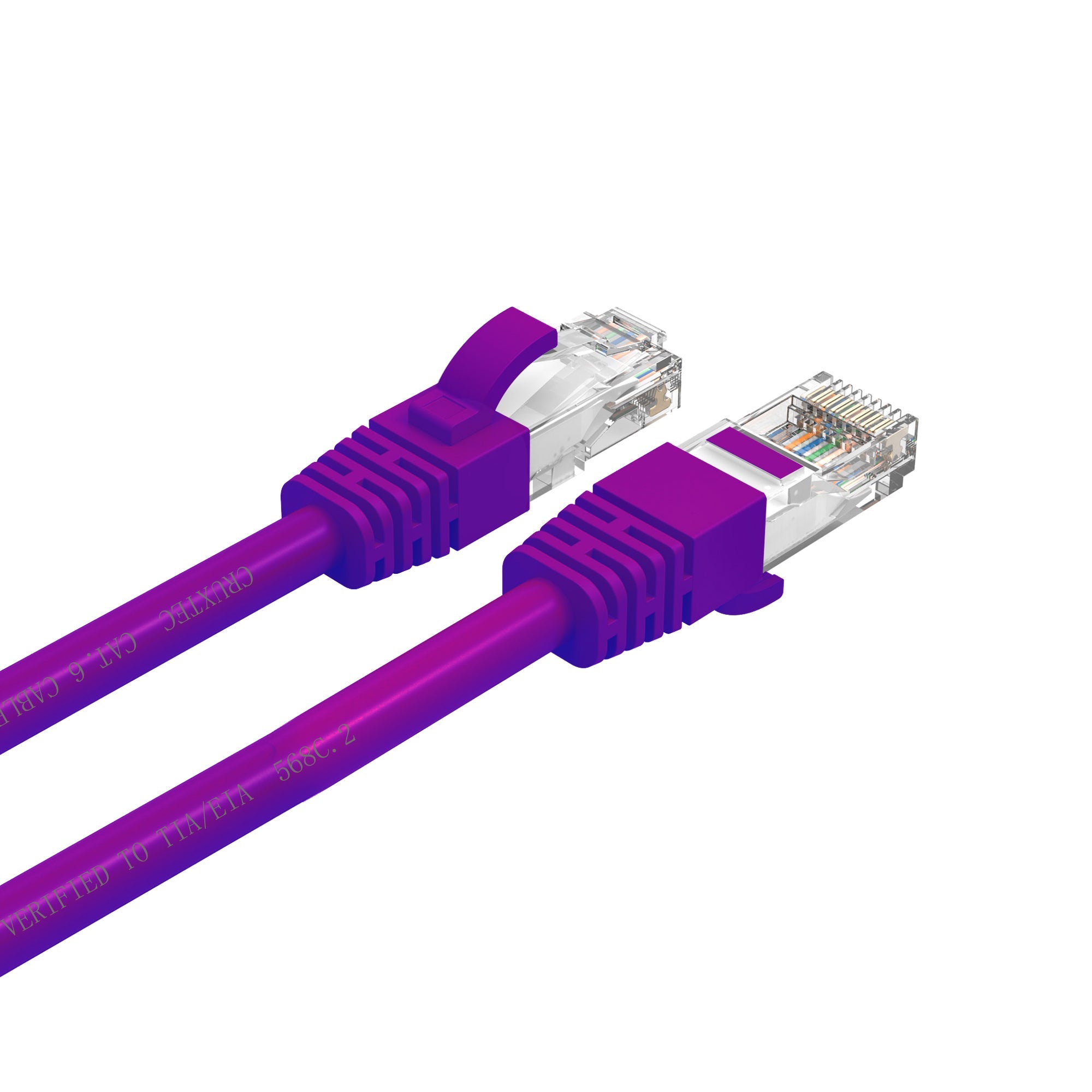 Cruxtec CAT6 UTP 10GbE Ethernet Cable (Purple 1m) image