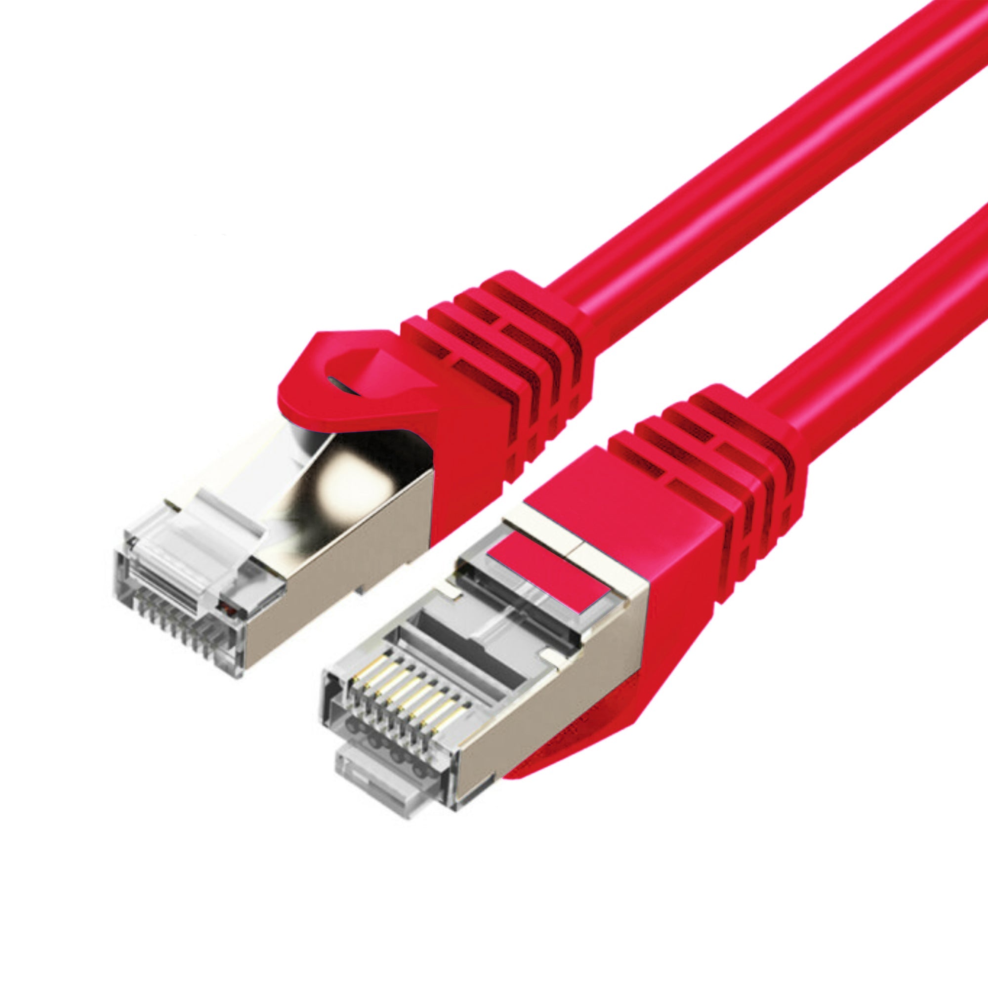 Cruxtec CAT7 SF/FTP 10GbE Shielded Ethernet Cable (Red 15m) image
