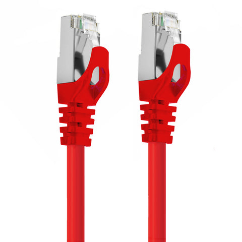 Cruxtec CAT7 SF/FTP 10GbE Shielded Ethernet Cable (Red 20m) image