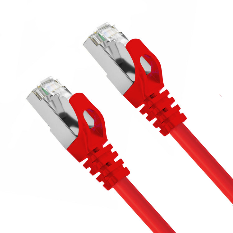 Cruxtec CAT7 SF/FTP 10GbE Shielded Ethernet Cable (Red 30m) image