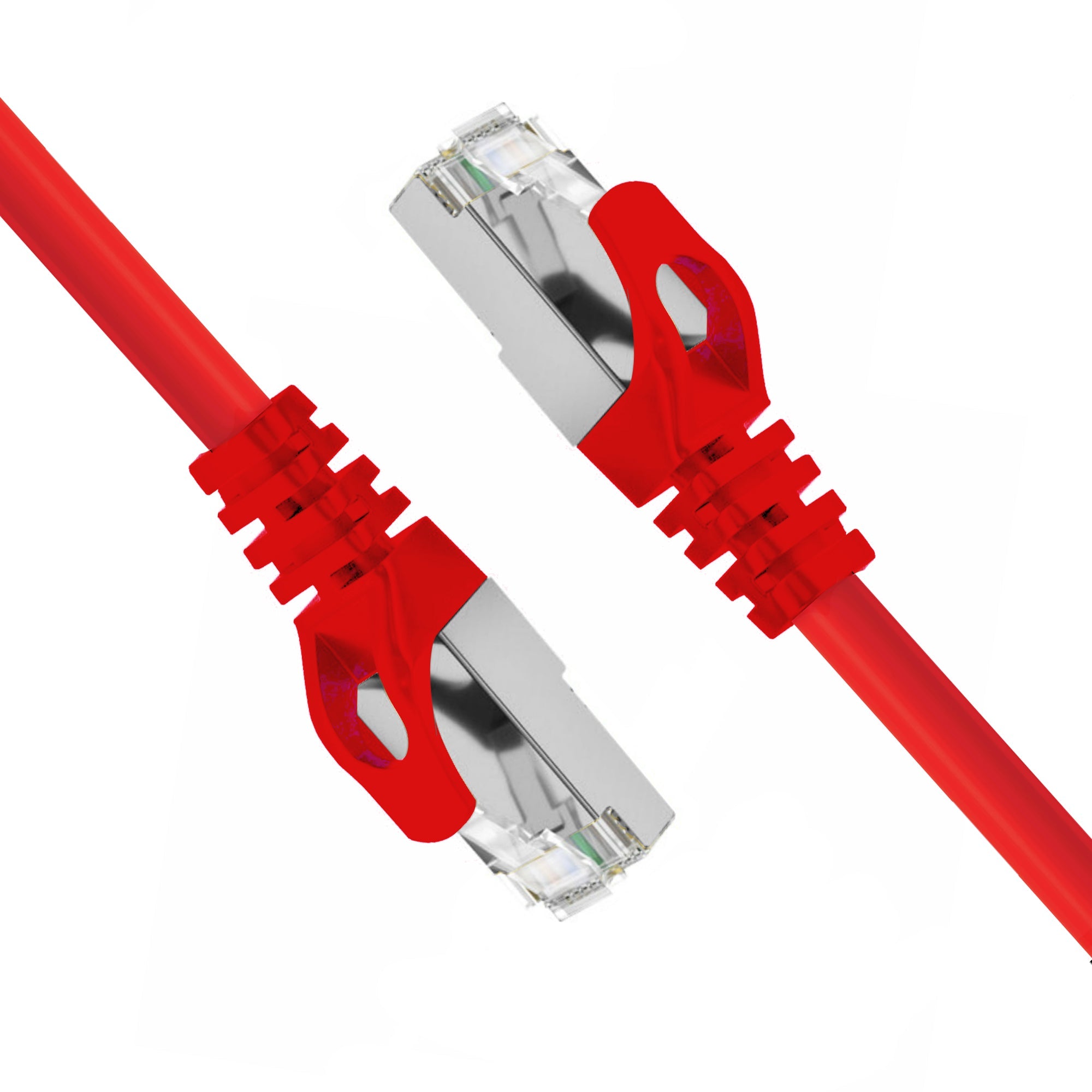 Cruxtec CAT7 SF/FTP 10GbE Shielded Ethernet Cable (Red 30m) image
