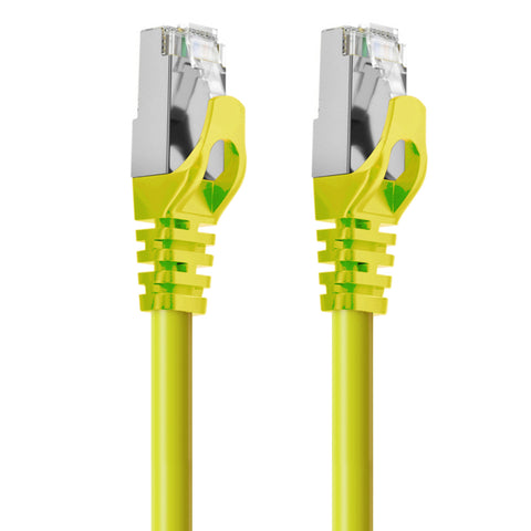 Cruxtec CAT7 SF/FTP 10GbE Shielded Ethernet Cable (Yellow 1m) image