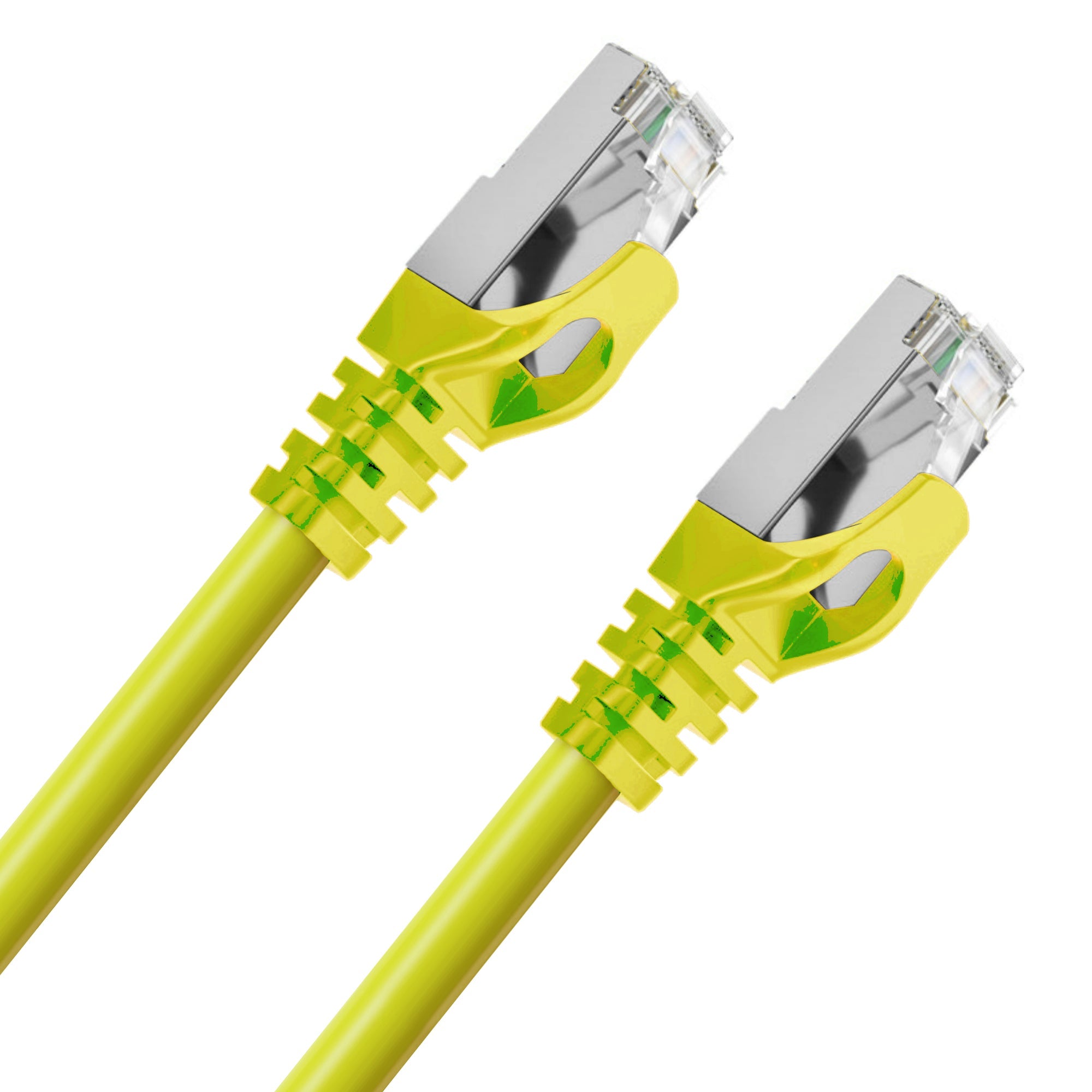 Cruxtec CAT7 SF/FTP 10GbE Shielded Ethernet Cable (Yellow 30m) image
