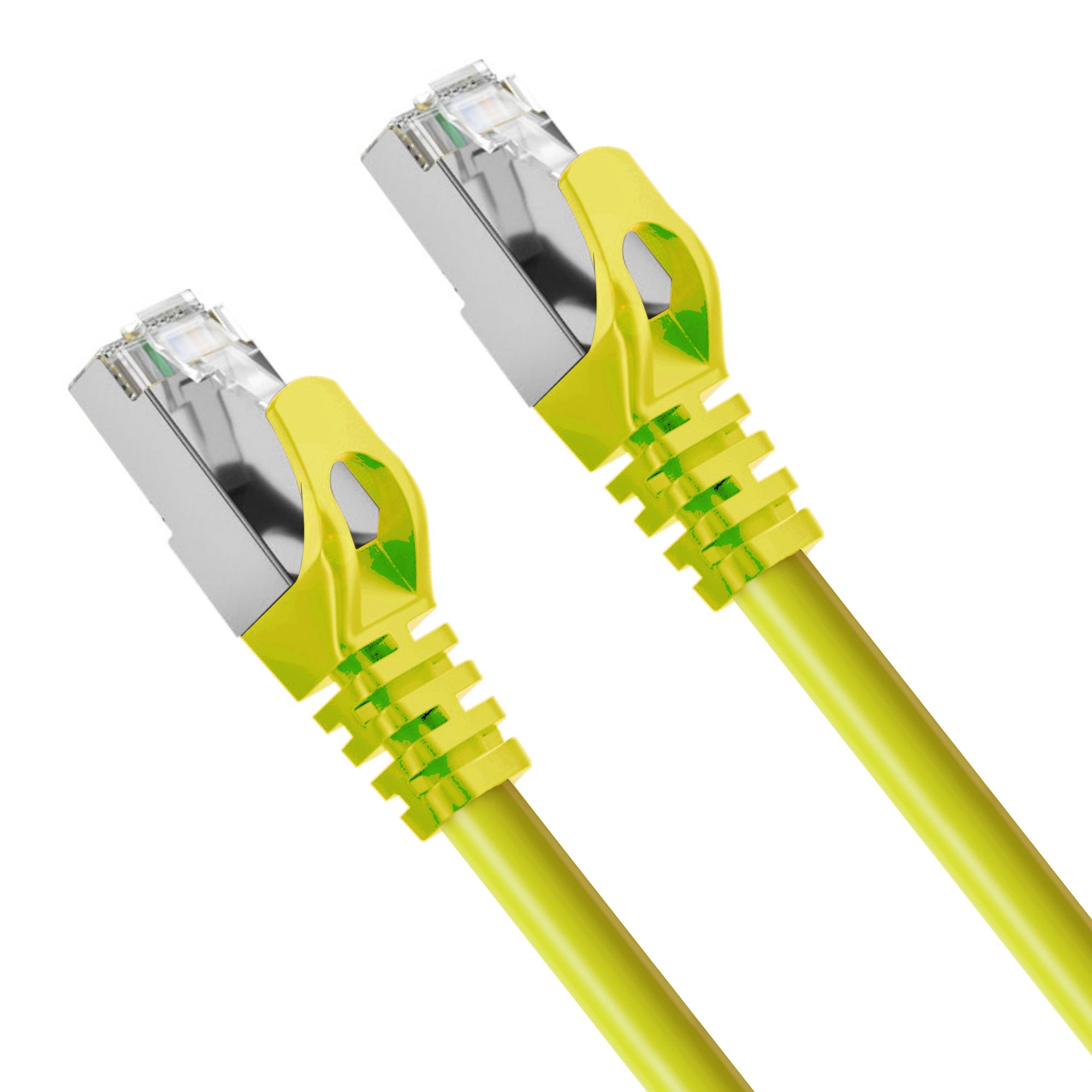 Cruxtec CAT7 SF/FTP 10GbE Shielded Ethernet Cable (Yellow 15m) image
