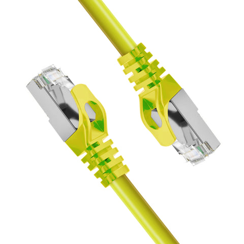 Cruxtec CAT7 SF/FTP 10GbE Shielded Ethernet Cable (Yellow 50m) image