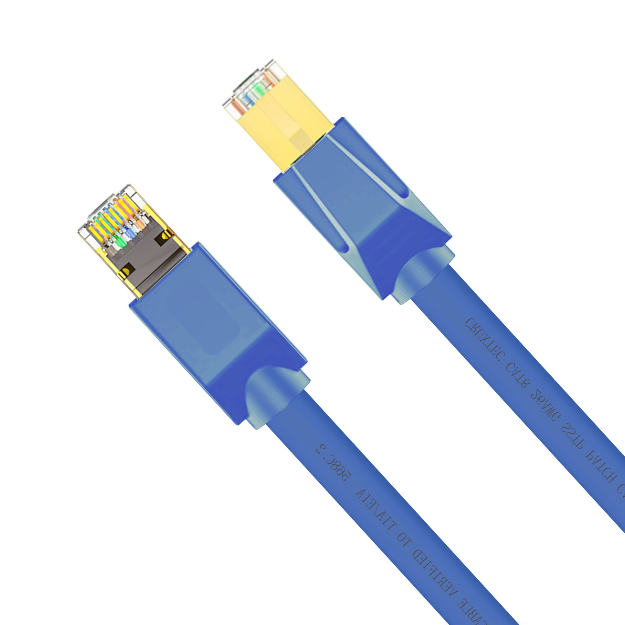 Cruxtec CAT8 S/FTP 40GbE Shielded Ethernet Cable (Blue 50cm) image