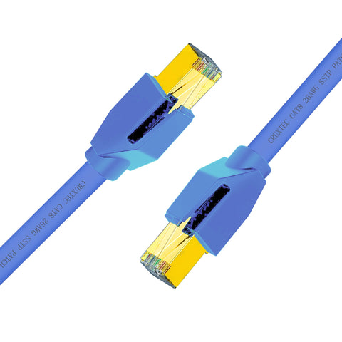 Cruxtec CAT8 S/FTP 40GbE Shielded Ethernet Cable (Blue 15m) image
